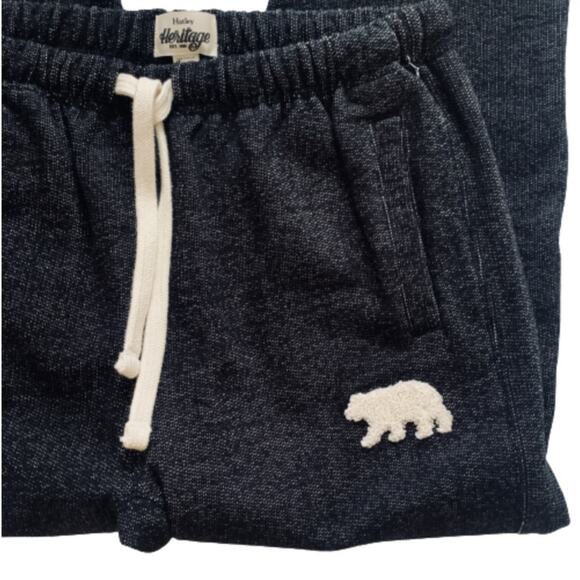 Hatley Heritage Joggers Women’s Charcoal Bear Drawstring Pockets Joggers Size XS - Picture 5 of 12